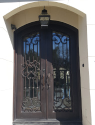 iron double door